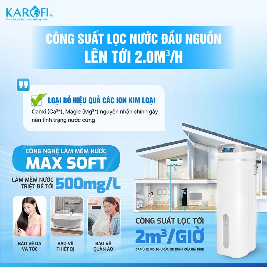 Lọc tổng trung tâm cao cấp Karofi KTF-P02