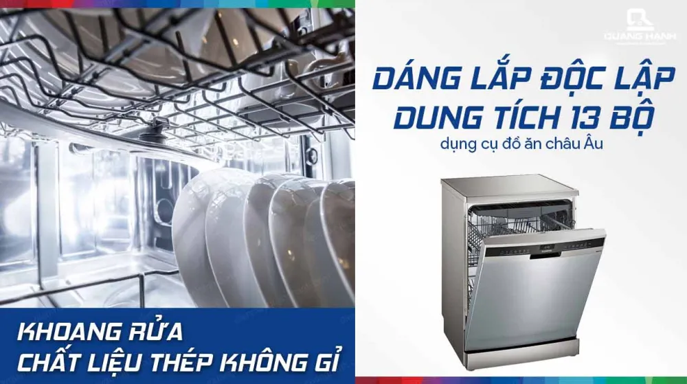Hệ thống khay 3 tầng chứa tới 13 bộ bát đĩa