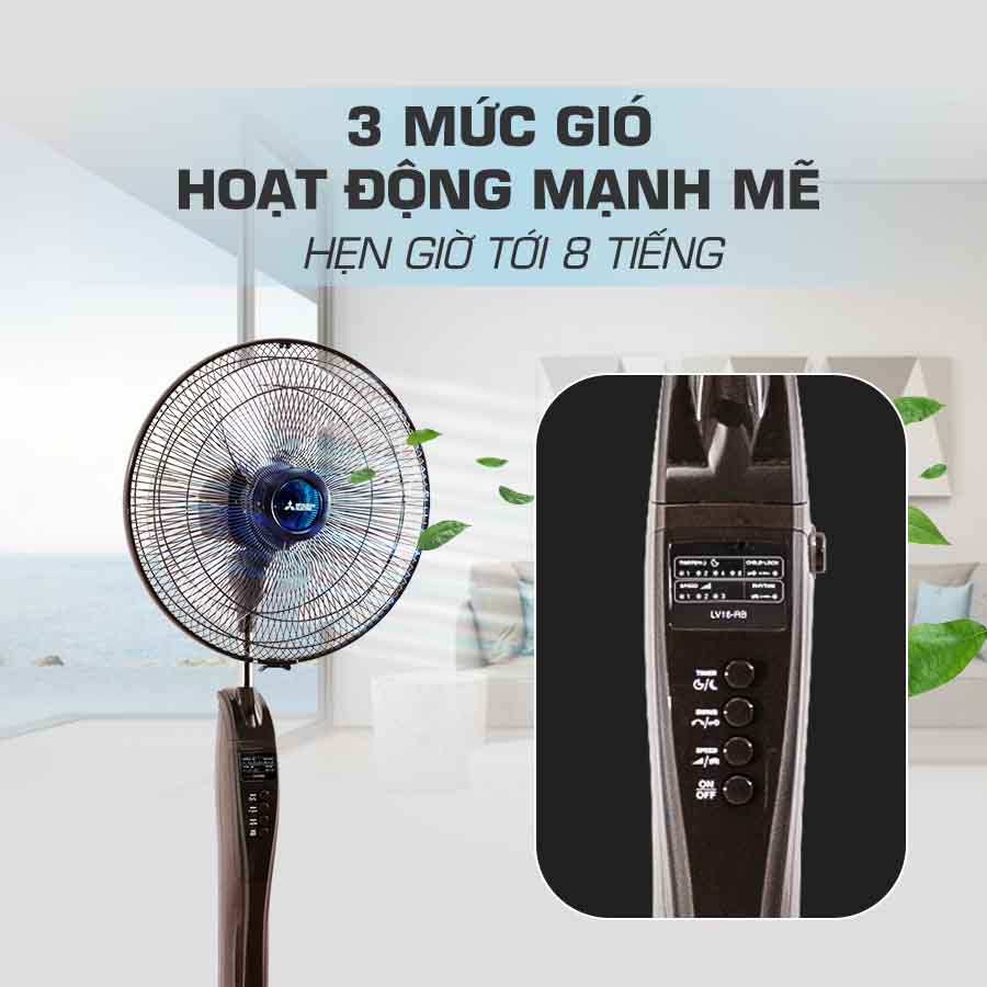 QUẠT ĐỨNG MITSUBISHI LV16-RB CHÍNH HÃNG