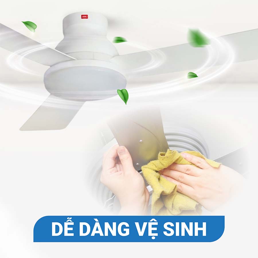 Quạt trần KDK U48FP 3 cánh có điều khiển