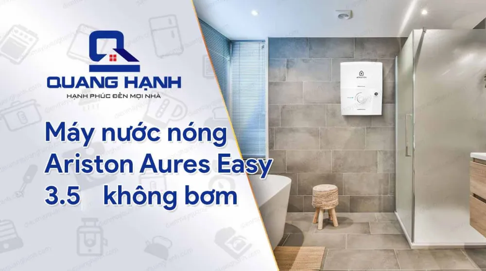 Máy nước nóng Ariston Aures Easy 3.5 tích hợp nhiều tính năng hiện đại