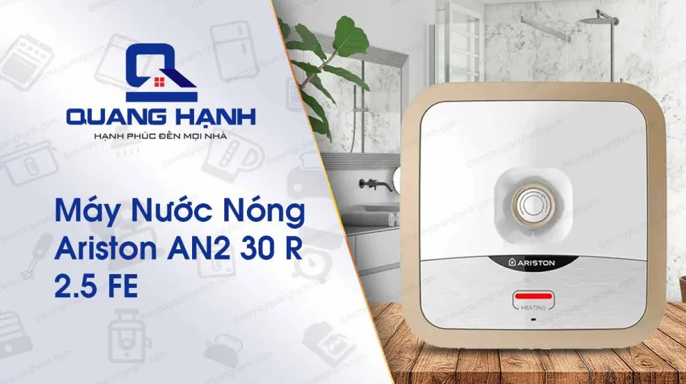Ariston AN2 30R 2.5 FE có thanh đốt bằng đồng làm nóng nhanh