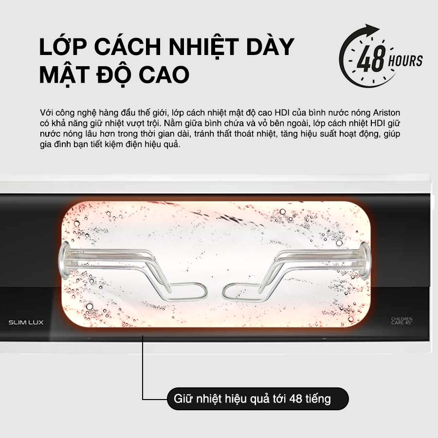 Lớp cách nhiệt mật độ cao HDI giữ nước nóng tới 48 giờ