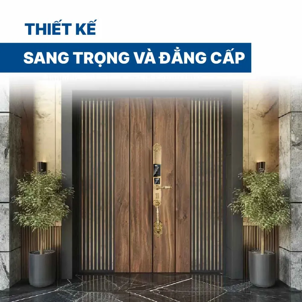 Khoá điện tử Hyundai đại sảnh HY-SLC8818 Gold