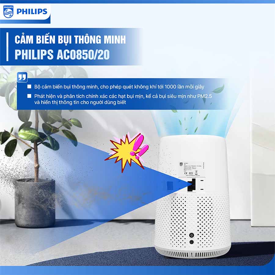 Máy lọc không khí Philips AC0850/20 20W