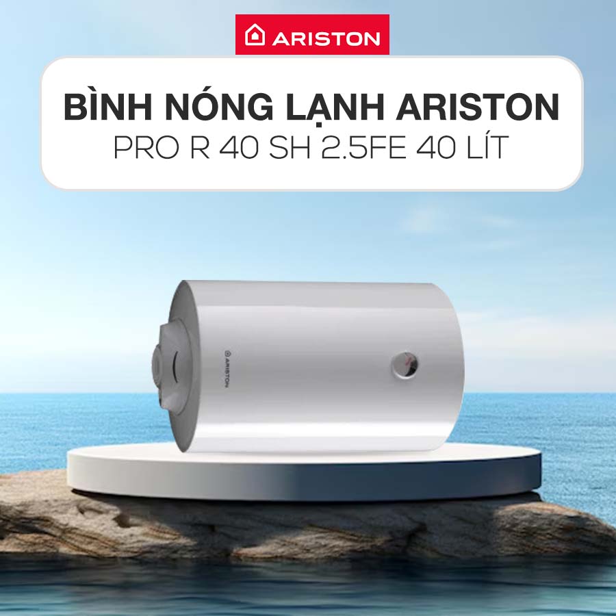 Bình nóng lạnh Ariston PRO R 40 SH 2.5FE thiết kế hiện đại