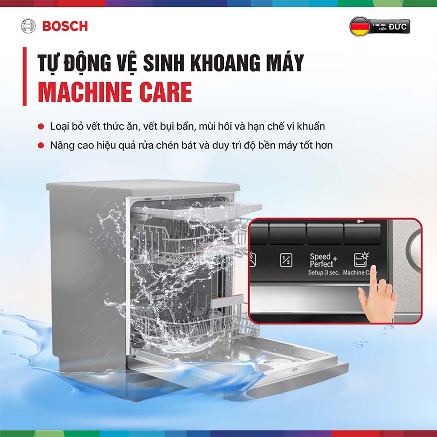 Chương trình Machine Care tự vệ sinh thông minh, kéo dài tuổi thọ máy