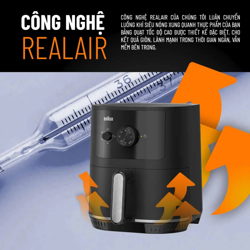 Công nghệ RealAir làm chín thực phẩm nhanh chóng