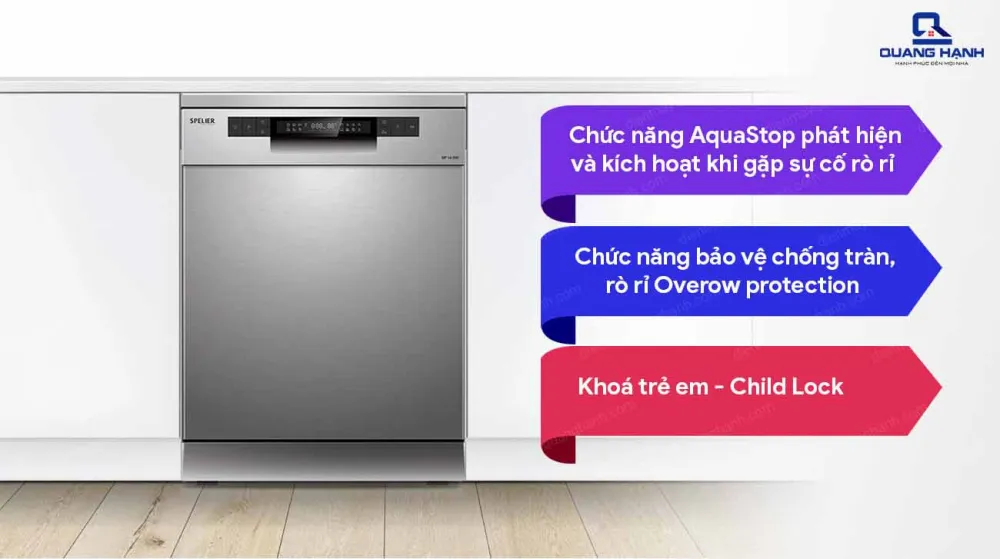 Máy rửa bát độc lập Spelier 14 bộ SP-14DW