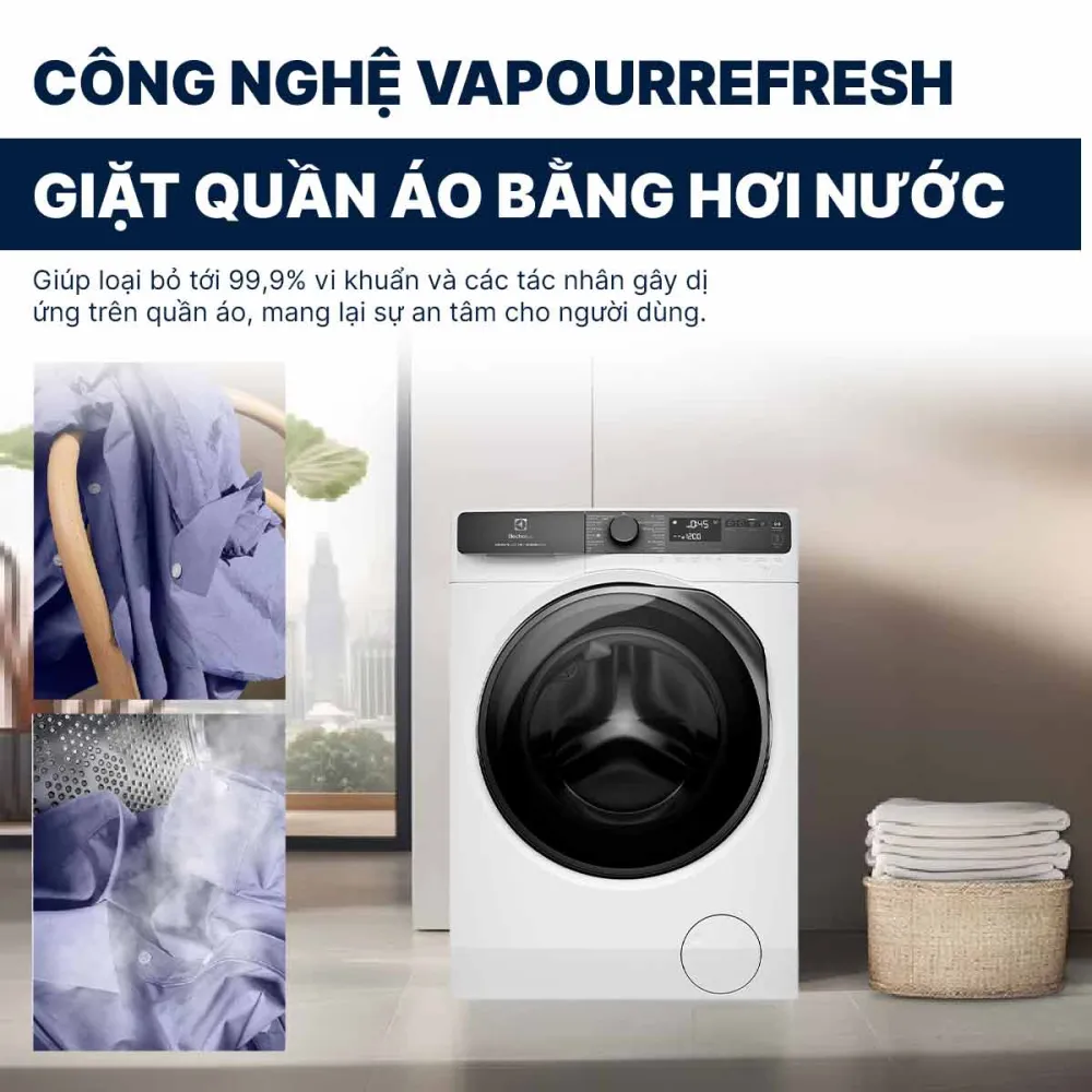 Máy giặt Electrolux Inverter 10Kg EWF1043R7WC