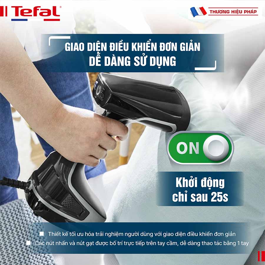 Bàn ủi hơi nước cầm tay Tefal Access Steam force DT8230E1 - 2000W