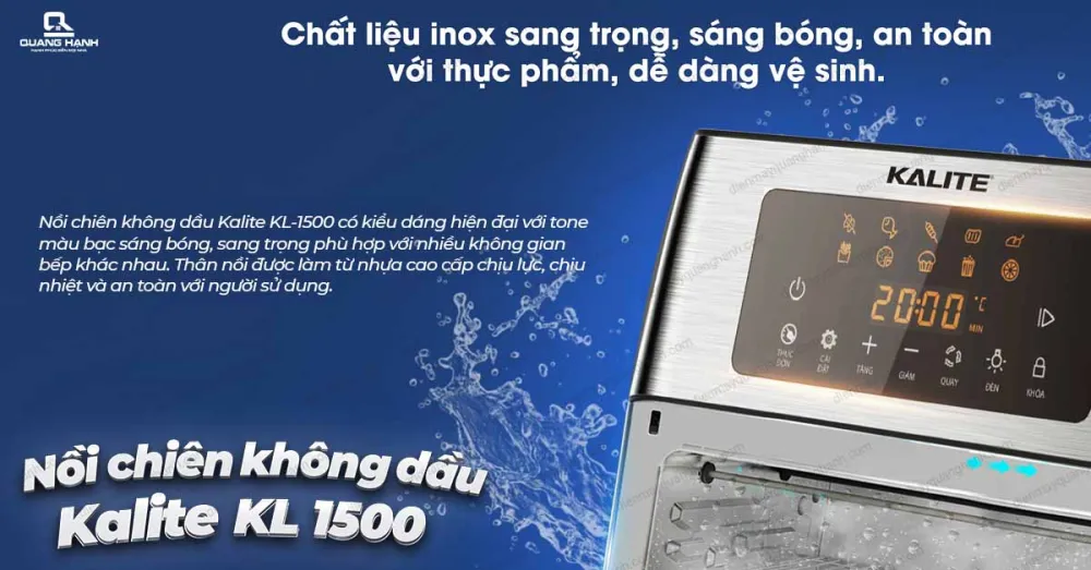Nồi chiên không dầu KALITE KL 1500