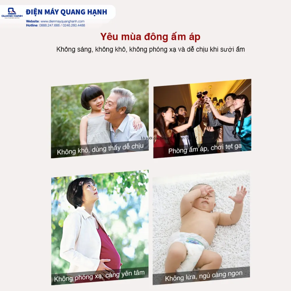Lò sưởi dầu Tiross 11 thanh TS9217