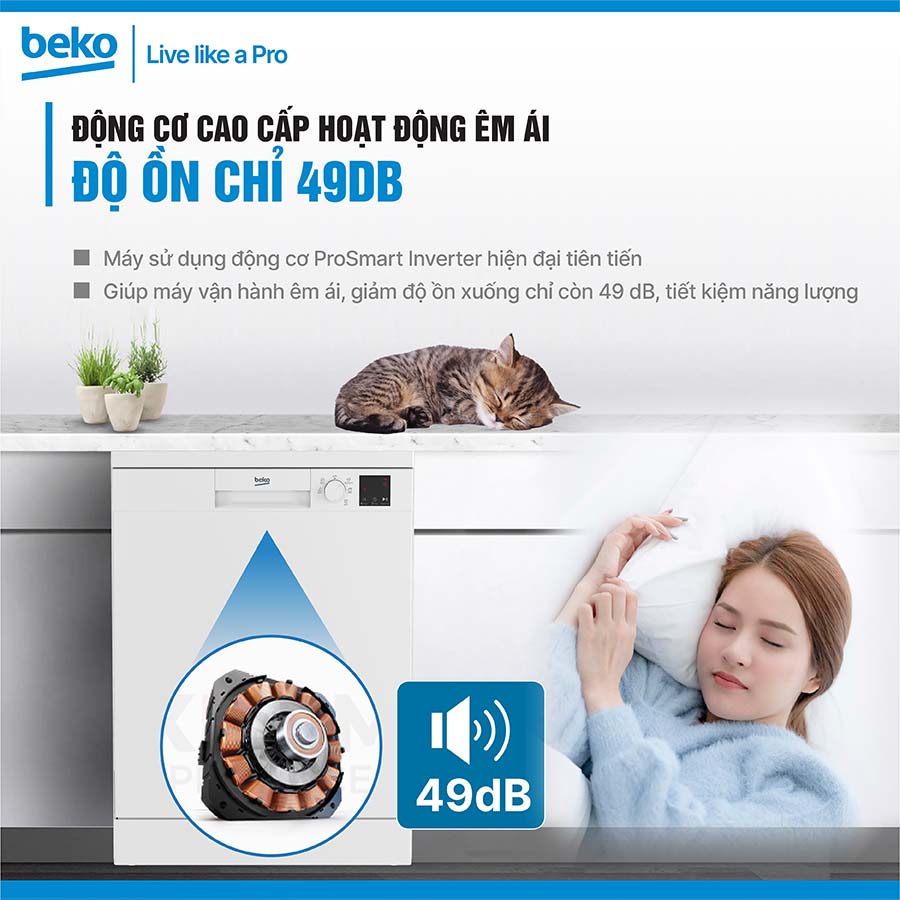 Máy rửa bát Beko DVN05320W