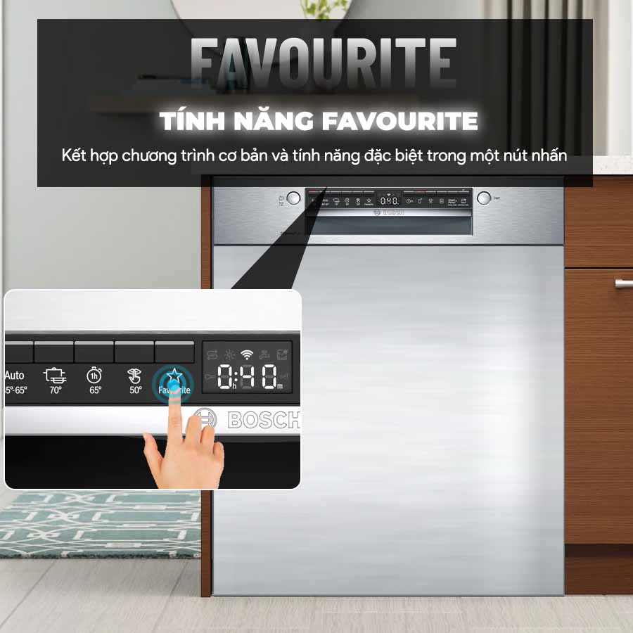 Máy rửa chén độc lập Bosch SMS4HMI07E