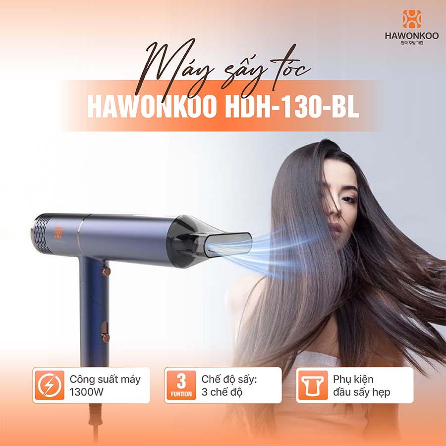 Máy sấy tóc Hawonkoo HDH-130-BL