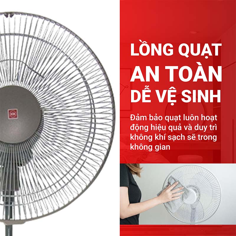 Quạt lửng KDK N30NH màu nâu đồng