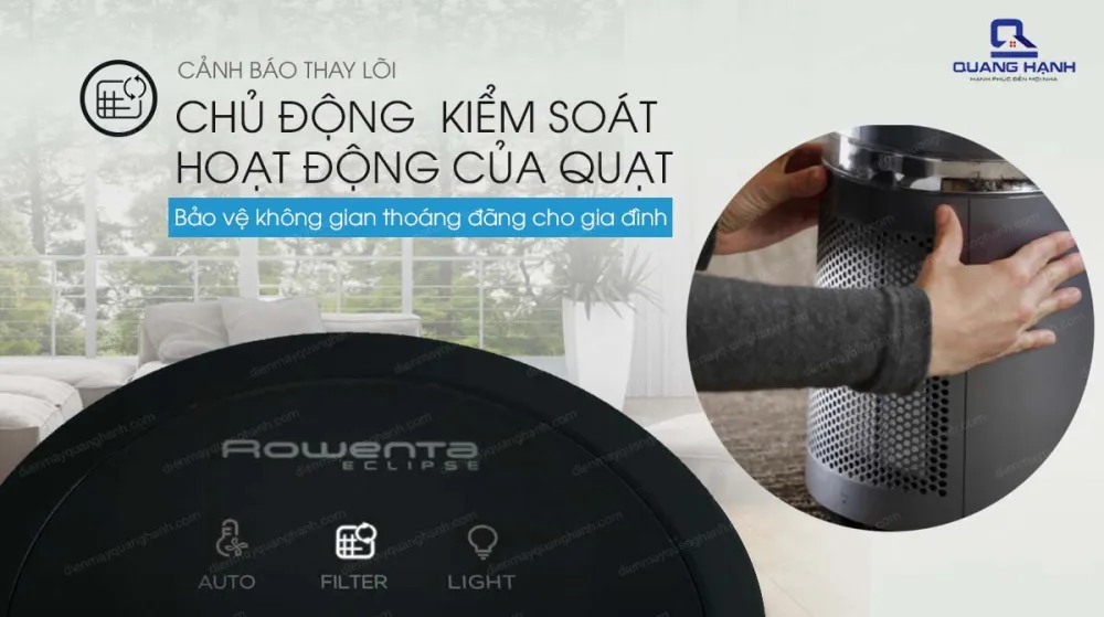 Quạt Không Cánh Kèm Lọc Không Khí Rowenta QU5030
