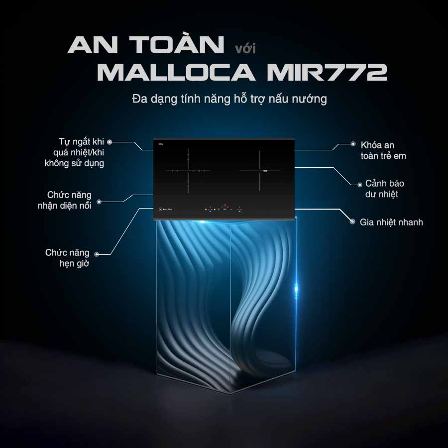 Bếp Điện Từ Malloca MIR 772