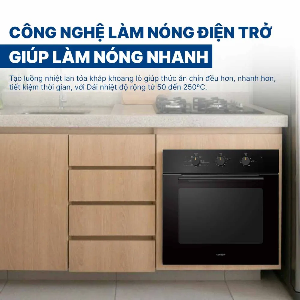 Lò nướng âm tủ Comfee 70 lít CO-AC70KB