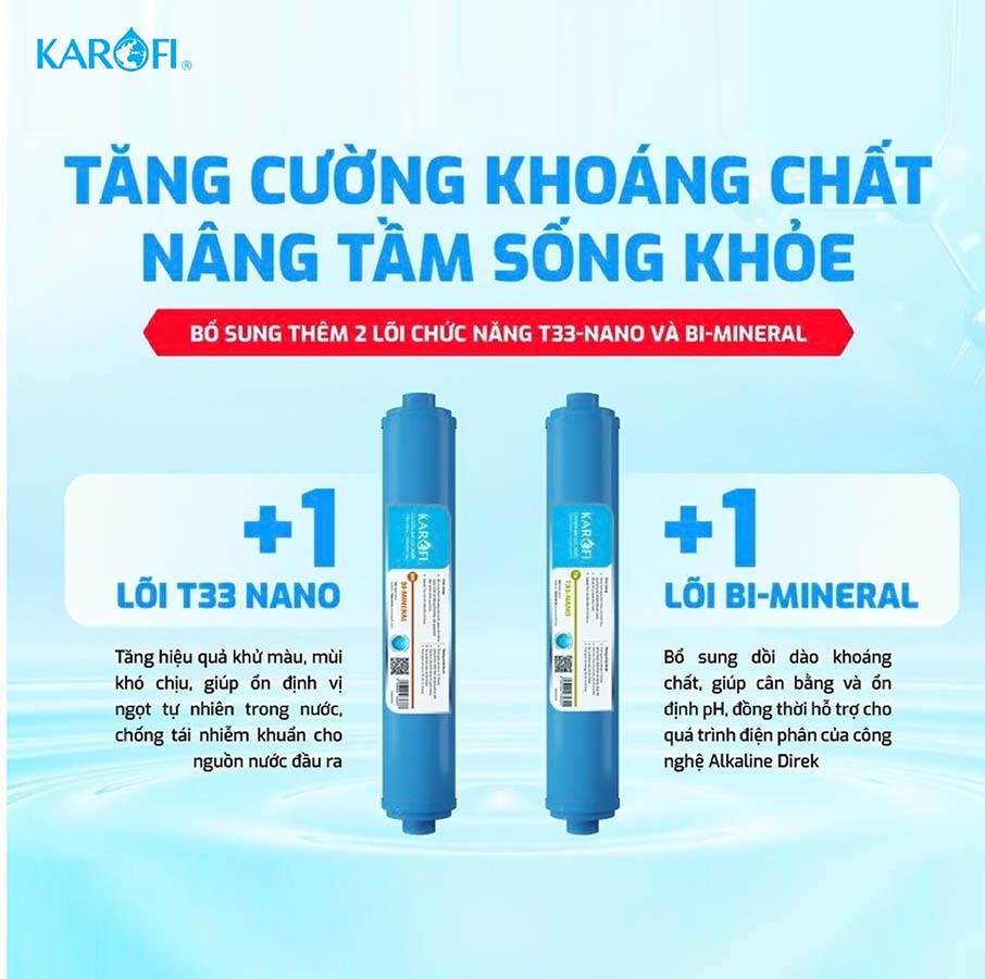 Máy lọc nước Hydro-ion kiềm Karofi KAE-S18