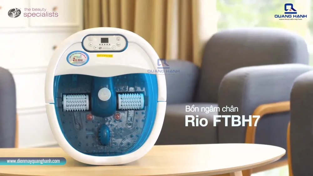 Bồn ngâm chân con lăn tự động Rio FTBH7