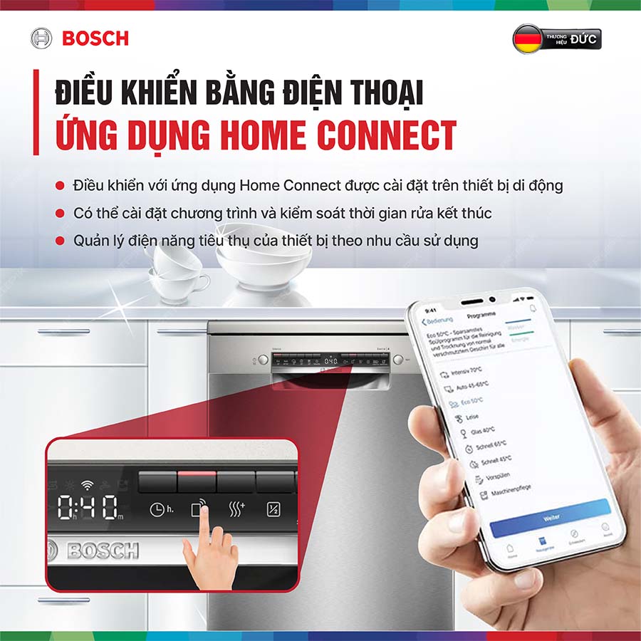 Máy rửa bát độc lập Bosch SMS4HTI03E