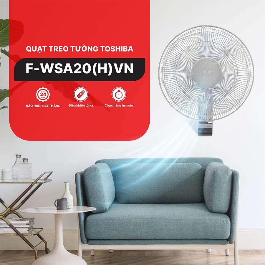 Quạt treo tường Toshiba F-WSA20(H)VN