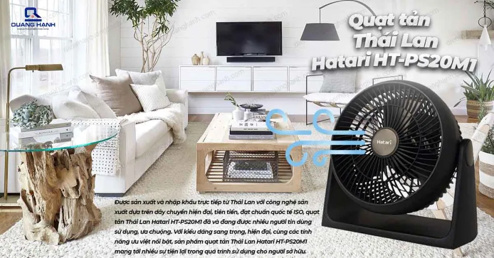 Quạt tản Thái Lan Hatari HT-PS20M1