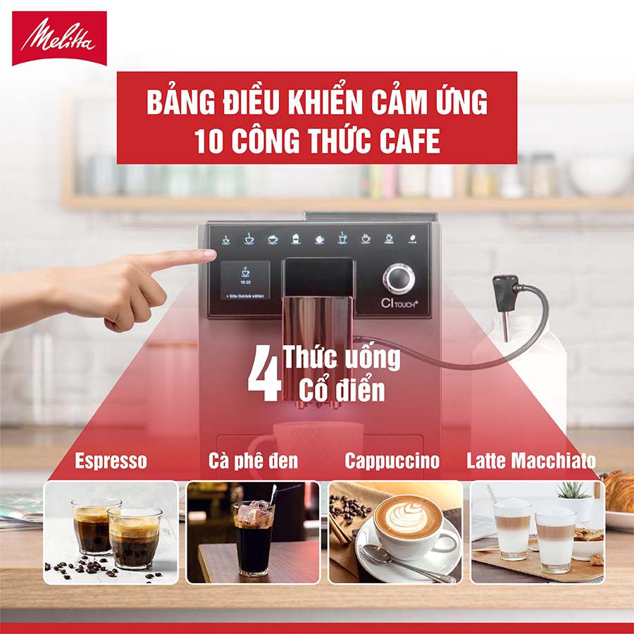 Máy pha cà phê Melitta Caffeo CI Touch Plus