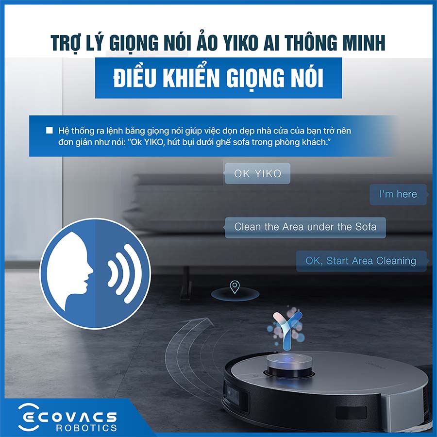 Robot Hút Bụi Lau Nhà Deebot X1 Omni Bản quốc tế
