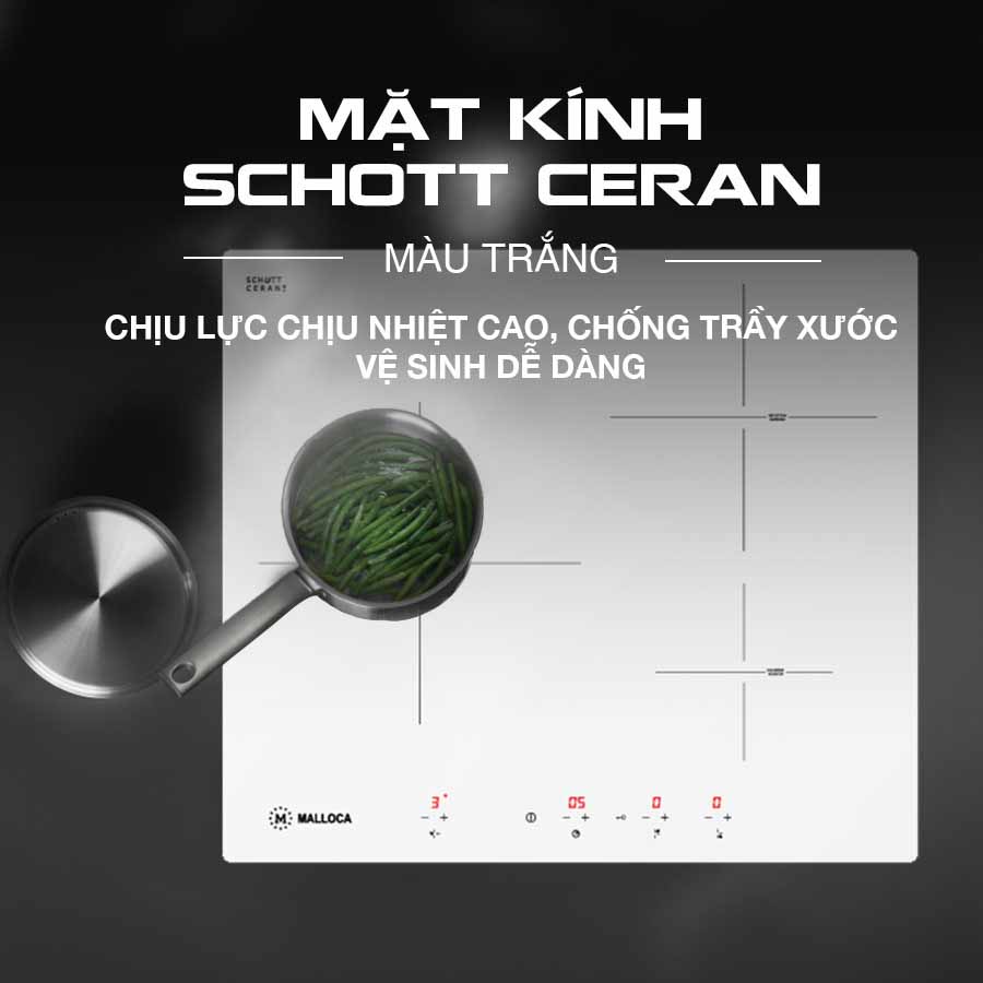 Bếp Từ 3 Vùng Nấu Malloca MI 593 WN