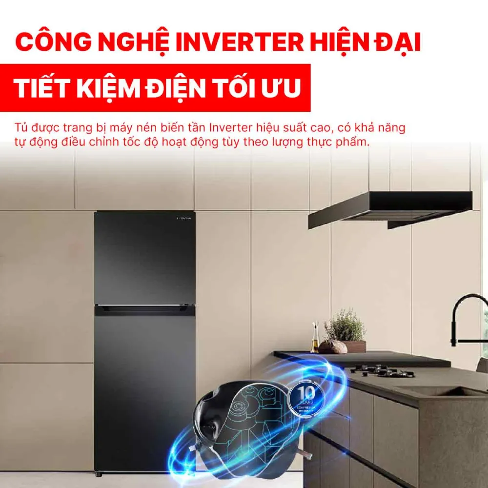Tủ lạnh Hitachi Inverter 240 lít HRTN5255MFUVN