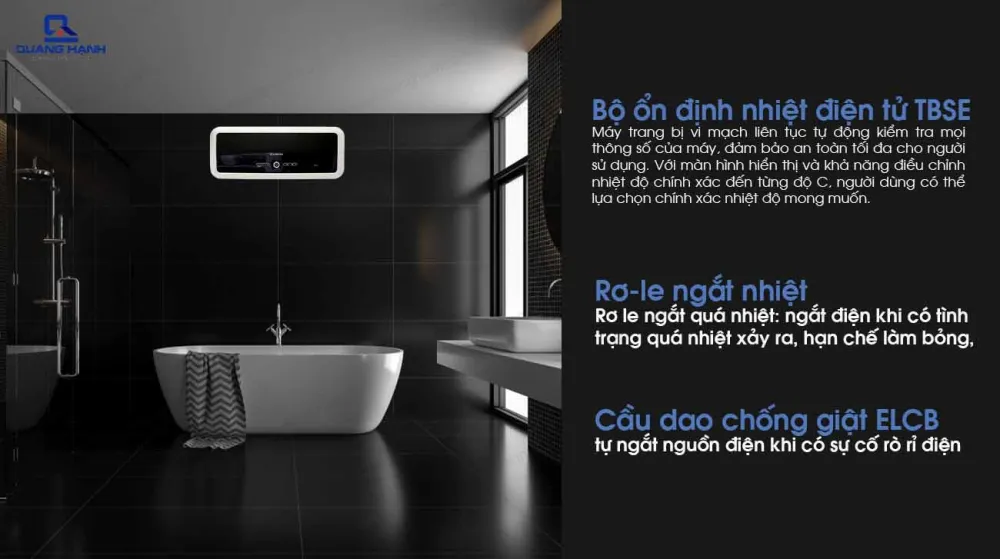 Ariston 30L SL2 30 LUX-D AG+ WIFI tích hợp hệ thống an toàn đồng bộ TSS