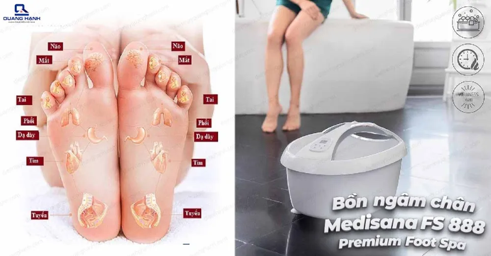 BỒN NGÂM CHÂN MASSAGER MEDISANA FS888