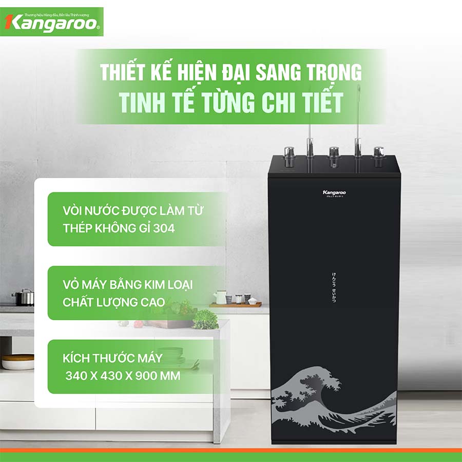 Máy lọc nước nóng lạnh Kangaroo Hydrogen KG10A12
