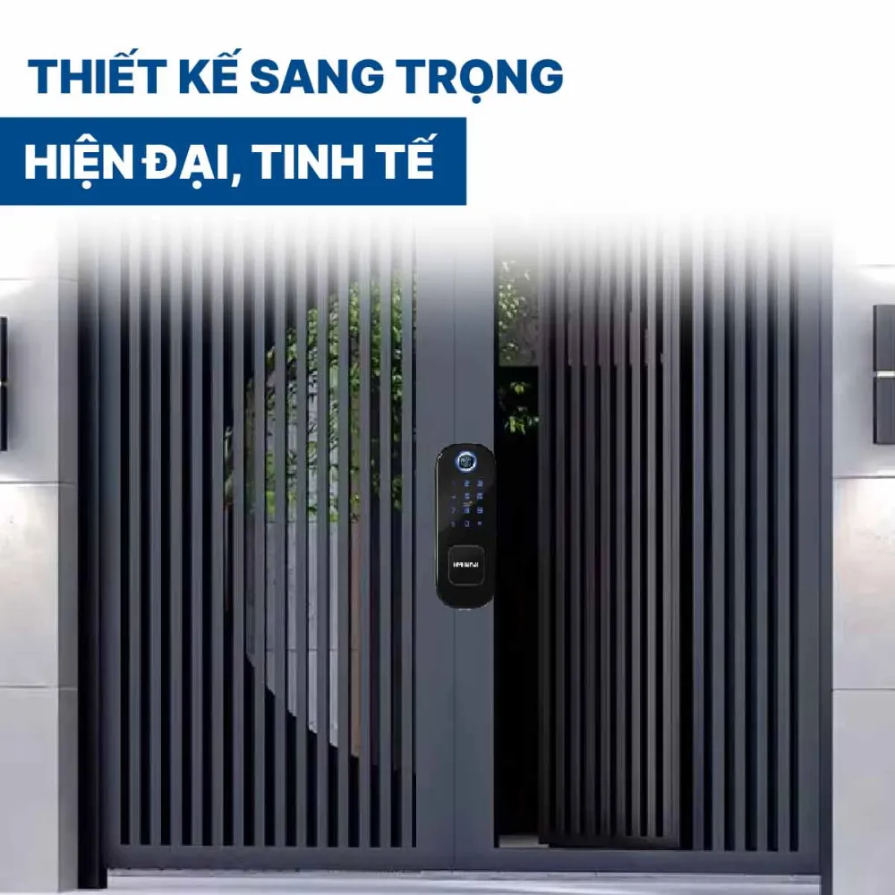 Khoá điện tử Hyundai cửa cổng HY-SLN002 Black