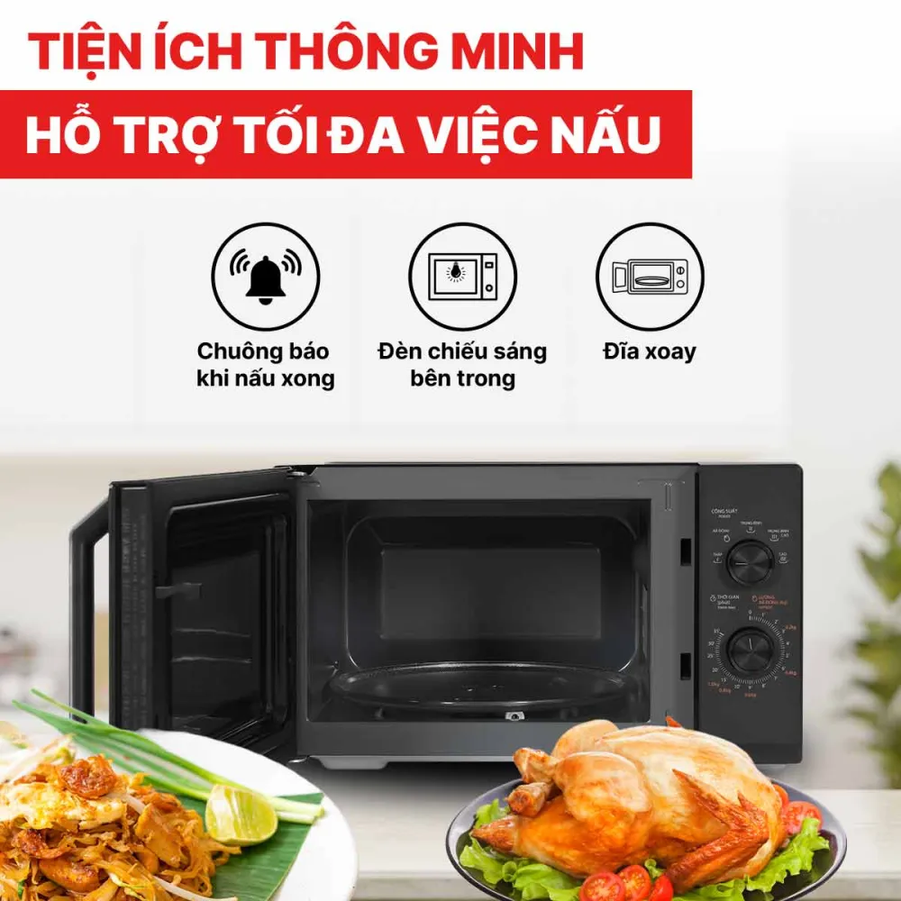 Lò vi sóng Toshiba MW3-MM25PE(BK) 25 lít