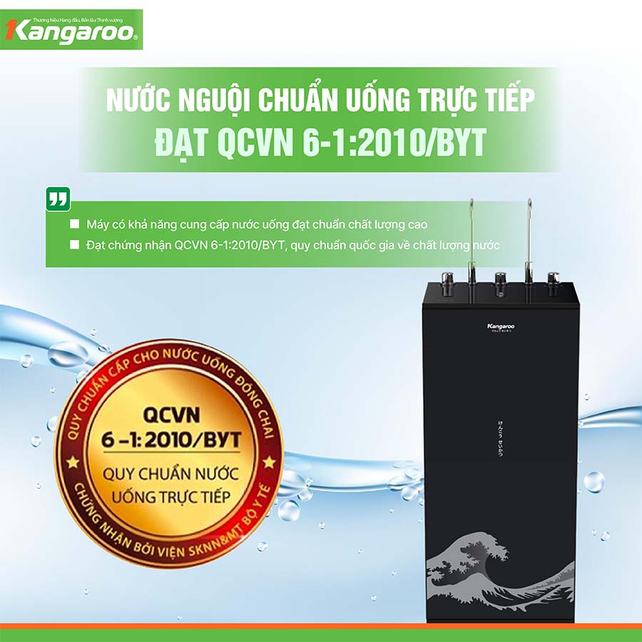 Máy lọc nước nóng lạnh Kangaroo Hydrogen KG10A12