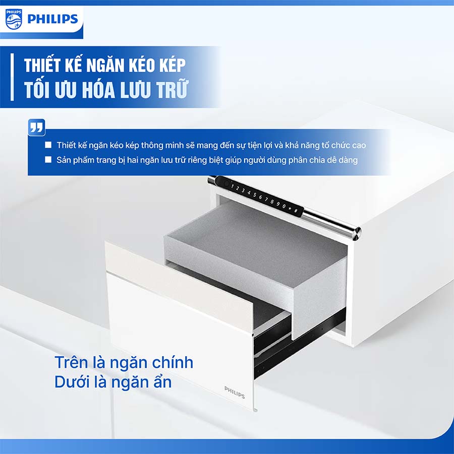 Két sắt Mini Philips SBX102 15.4kg