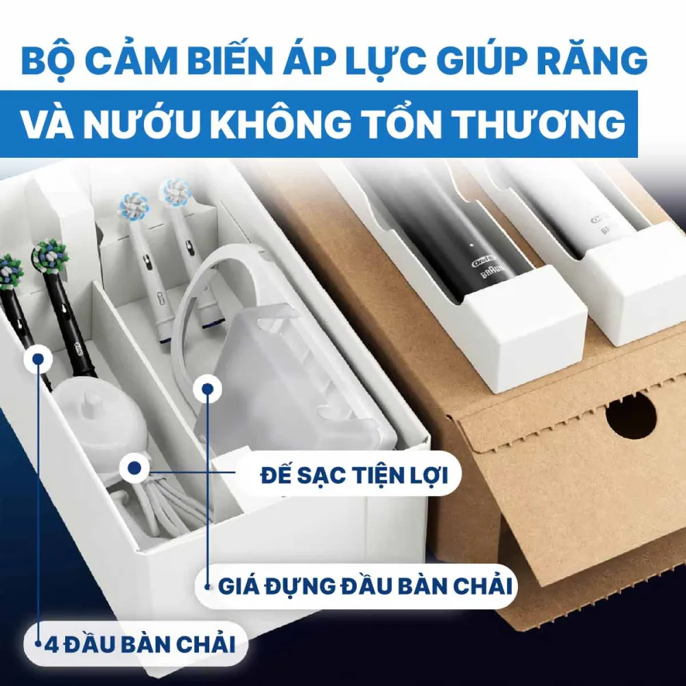Set 2 bàn chải điện ORAL-B Pro Series 3 3000 Plus