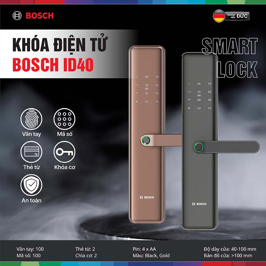 Khóa điện tử Bosch ID40