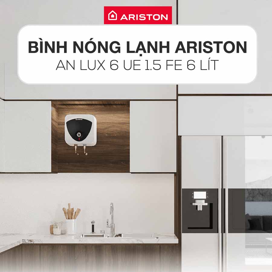 Bình nóng lạnh Ariston AN LUX 6 UE 1.5 FE thiết kế nhỏ gọn