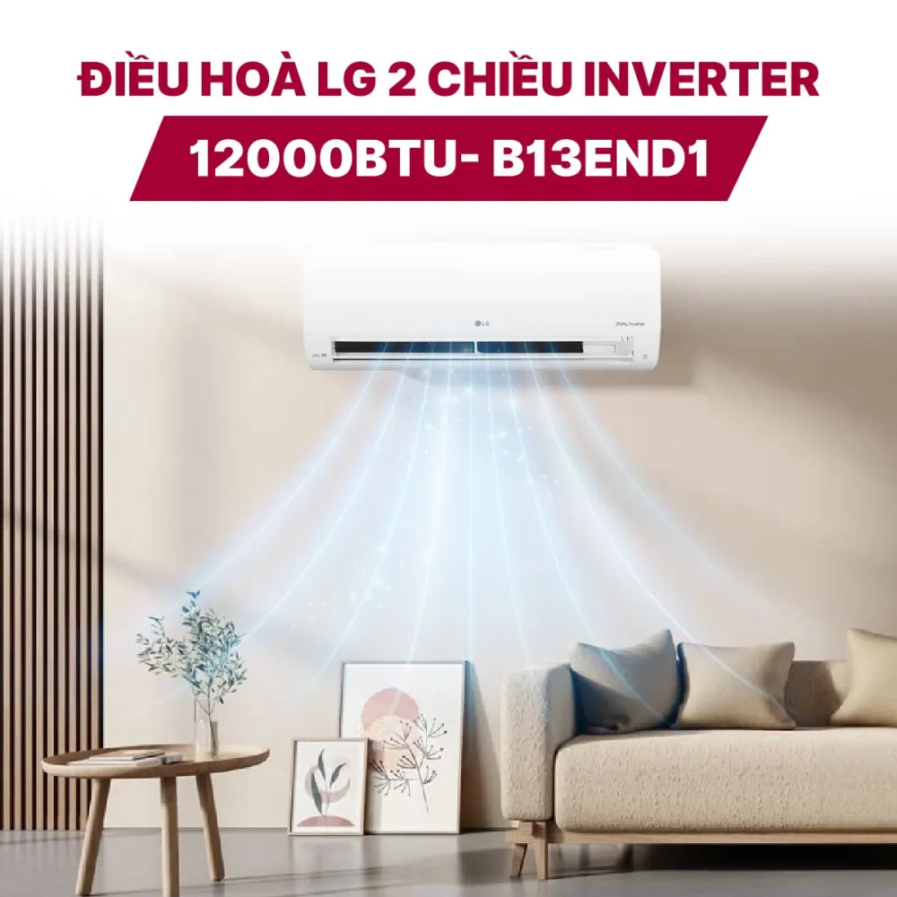 Điều hoà LG 2 chiều Inverter 12000BTU- B13END1