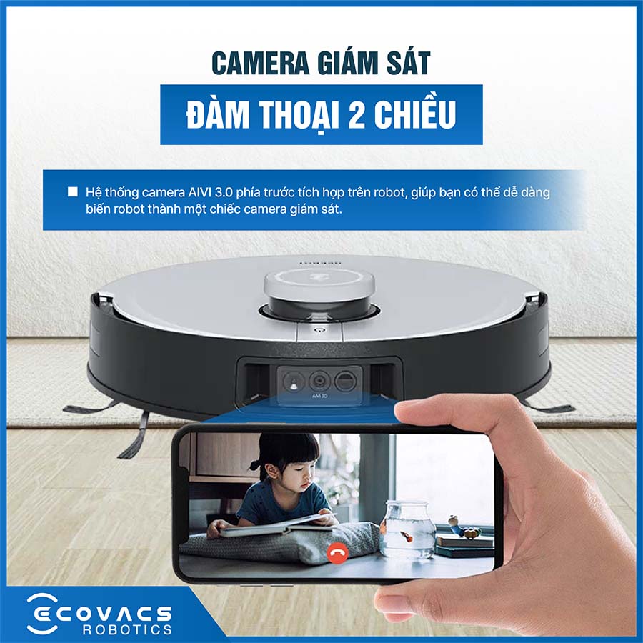 Robot Hút Bụi Lau Nhà Deebot X1 Omni Bản quốc tế