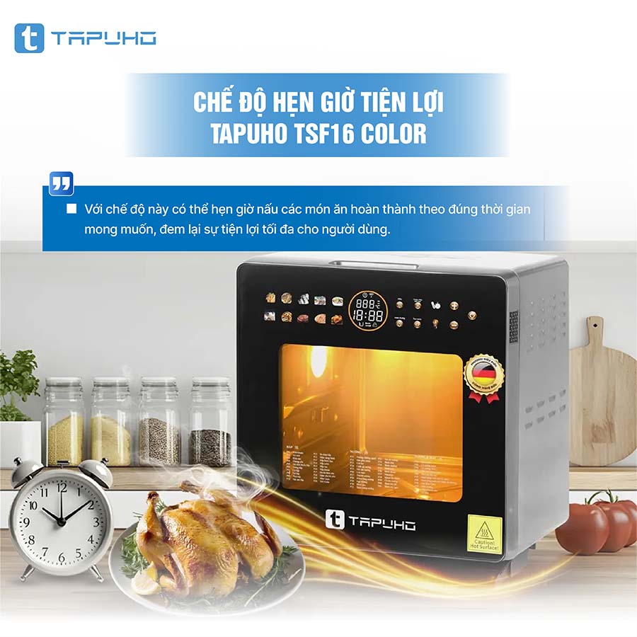 Nồi chiên hơi nước Tapuho TSF16 COLOR