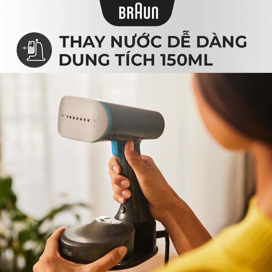 Bàn là hơi nước Braun GS5031BL thay nước dễ dàng