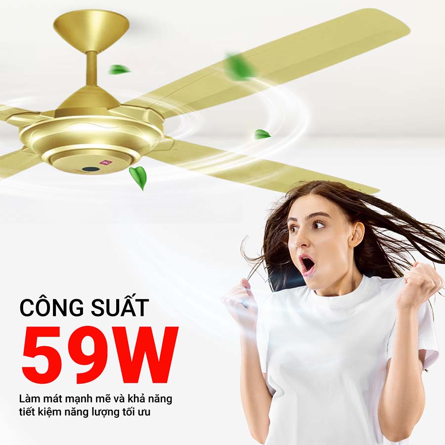 Quạt trần KDK M56XR chính hãng