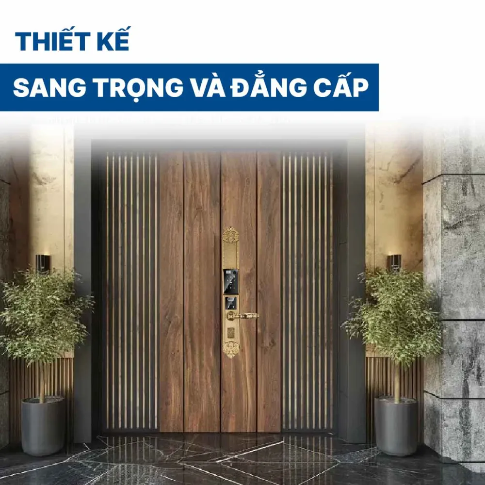 Khoá điện tử Hyundai HY-SLC8817 Gold