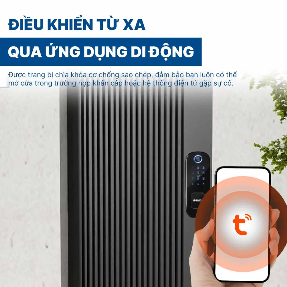 Khoá điện tử Hyundai cửa cổng HY-SLN002 Black